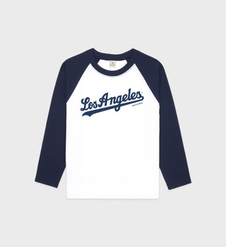 Dodgers Baseball Tee - White/Navy