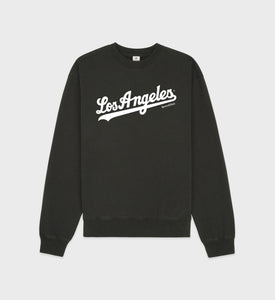 Dodgers Crewneck - Faded Black/White