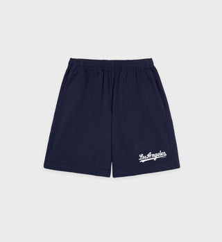 Dodgers Gym Short - Navy/White