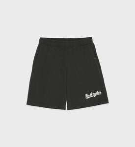 Dodgers Gym Short - Faded Black/White