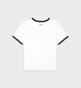 Dodgers Ringer Tee - White/Navy