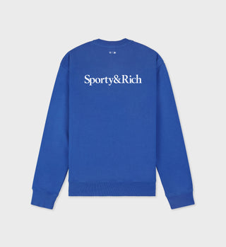 Dodgers Serif Crewneck - Team Blue/White