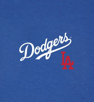 Dodgers Serif Crewneck - Team Blue/White