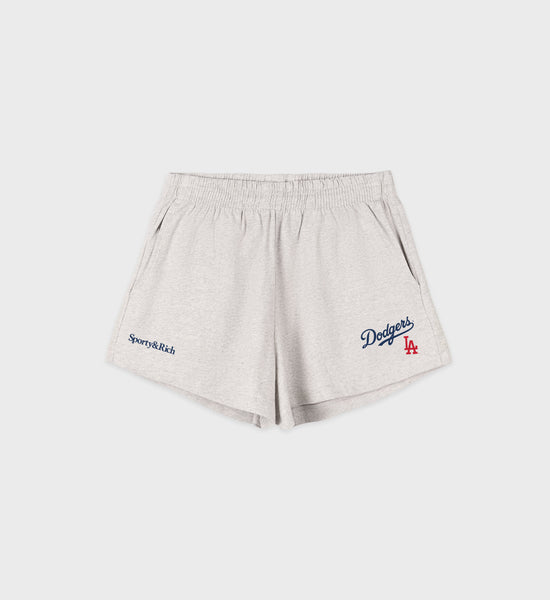 Dodgers Serif Disco Short - Heather Gray/Navy