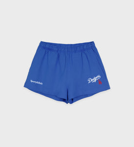 Dodgers Serif Disco Short - Team Blue/White