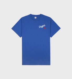 Dodgers Serif T-Shirt - Team Blue/White