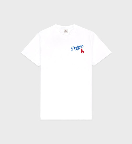 Dodgers Serif T-Shirt - White/Team Blue – Sporty & Rich
