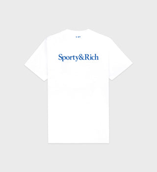 Dodgers Serif T-Shirt - White/Team Blue