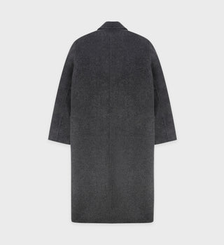 Double Faced DB Cashmere Coat - Anthracite