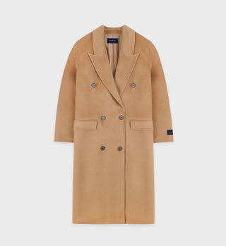 Double Faced DB Cashmere Coat - Camel