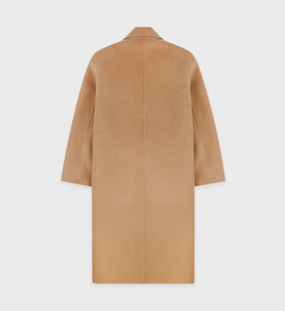 Double Faced DB Cashmere Coat - Camel