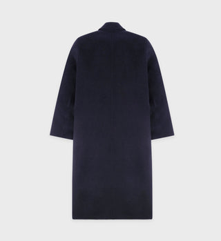 Double Faced DB Cashmere Coat - Navy