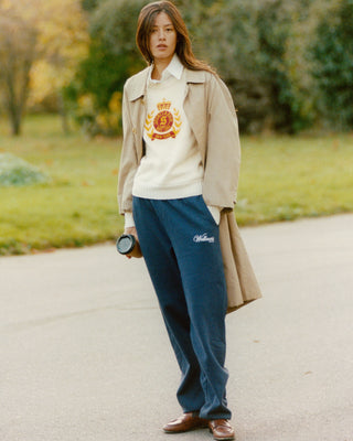 Soho Sweatpant - Navy/White