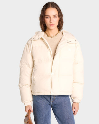 Running Woman Puffer Jacket - Off White