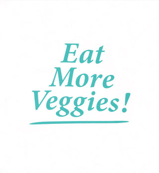 Eat More Veggies T-Shirt - White/Amalfi Green