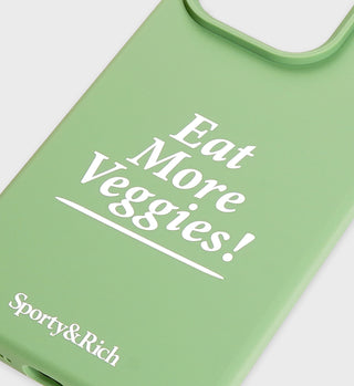 Coque iPhone Eat More Veggies - Vert Prairie