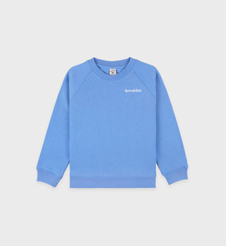 Eat More Veggies Kids Crewneck - Juniper/White