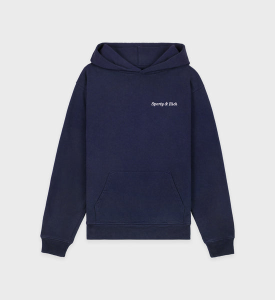 Eden Crest Hoodie - Navy/White – Sporty & Rich