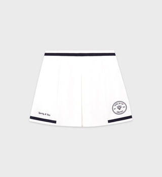 Eden Crest Embroidered Mila Skirt - White/Navy
