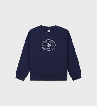 Eden Crest Kids Creweneck - Navy/White