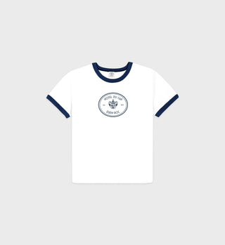 Eden Crest Kids Ringer Tee - White/Navy