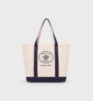 Eden Crest Tote Bag - Natural/Navy