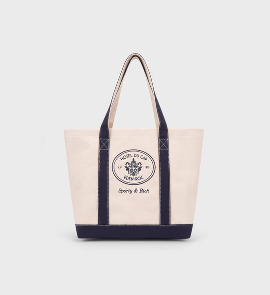 Eden Crest Tote Bag - Natural/Navy