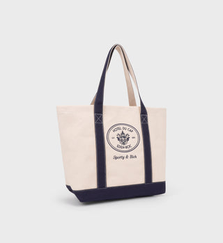 Eden Crest Tote Bag - Natural/Navy