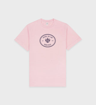 Eden Crest T-Shirt - Pink Dolphin/Navy