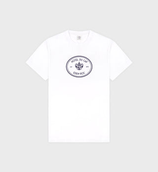 Eden Crest T-Shirt - White/Navy