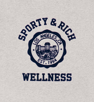 Emblem Ringer Tee - Heather Gray/Navy