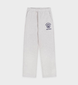 Emblem Straight Leg Sweatpant - Heather Gray/Navy