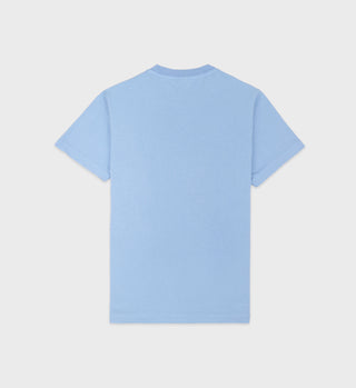 Emblem T-Shirt - Sky Blue/White