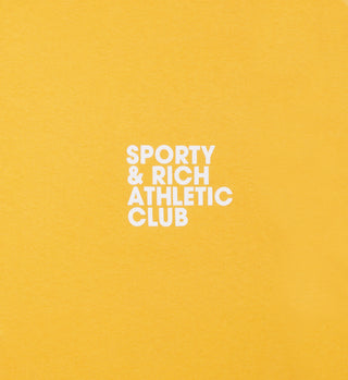 Exercise Often Cropped Tee - Saffron/White