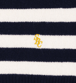 SRC Wool Crewneck - Navy/Off White
