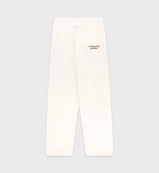 Pantalon en laine et cachemire Faubourg - Crème/Blanc