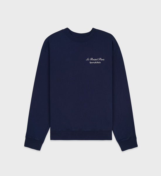 Faubourg Crewneck - Navy/Cream