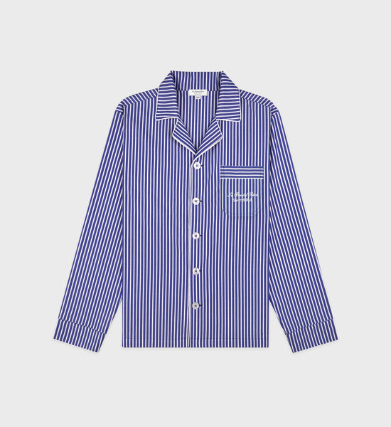 トップス Supreme Stripe S/S Pajama Shirt Lt.Blue Supreme Loose Fit Multi Stripe S S Shirt (SS24) - $128