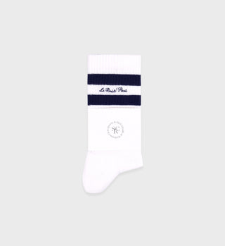 Chaussettes Faubourg - Blanc/Marine