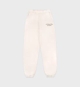 Faubourg Sweatpant - Cream/Chocolate