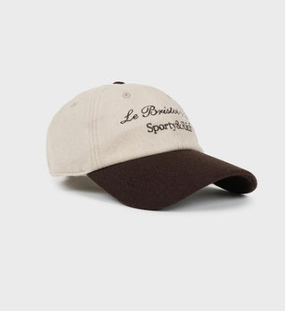 Casquette en laine Faubourg - Crème/Chocolat