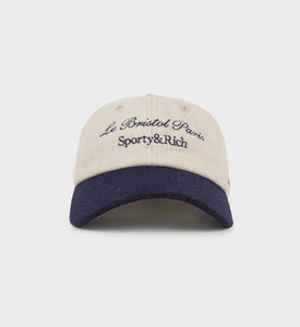 Casquette en laine Faubourg - Crème/Marine