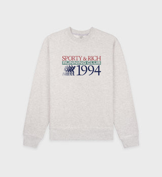 Finish Line Crewneck - Heather Gray/Multi