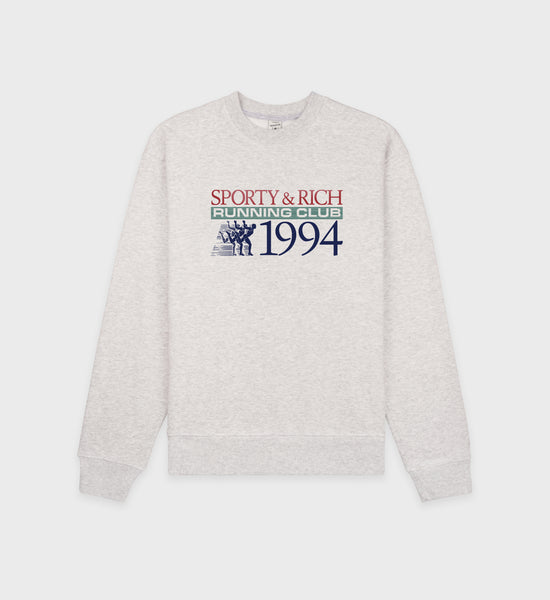 Finish Line Crewneck - Heather Gray/Multi