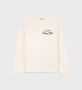 Fitness World Crewneck - Cream/Alpine