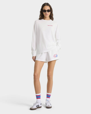 NY Motion Crewneck - White/Berry/Azure