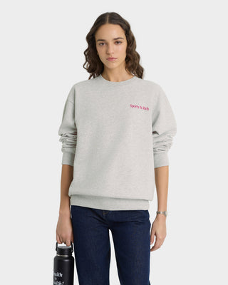 NY Motion Crewneck - Heather Gray/Berry/Azure