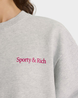NY Motion Crewneck - Heather Gray/Berry/Azure