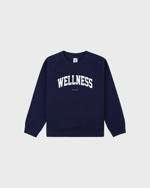 Wellness Ivy Kids Crewneck - Navy/White