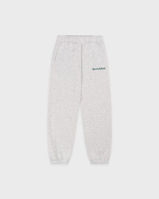 Serif Logo Kids Sweatpant - Heather Gray/Forest